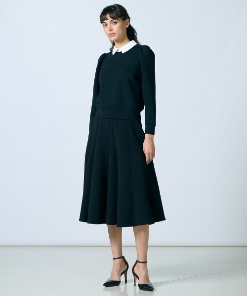 大きめS 長袖フーディ　内側メッシュ　フレアダンボールスカート　上下セット　春夏 ダンボールフレアスカート