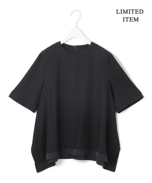 【ICB 】FluidBackSatin Ｔブラウス　洗える　完売品　美品 ICB ブラウス シャツ FluidBackSatin Tブラウス レディース