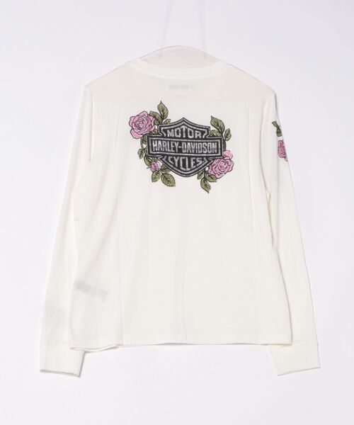 tシャツ ローズ＆ソーン・ブリング・ロングスリーブ・トップ レディース Harley Davidson tシャツ ローズ＆ソーン・ブリング・ロング