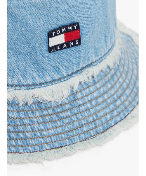  JEANS トミージーンズ デニムバケットハット 女性用 希少 tommy jeans（トミー ジーンズ）の「デニムバケットハット