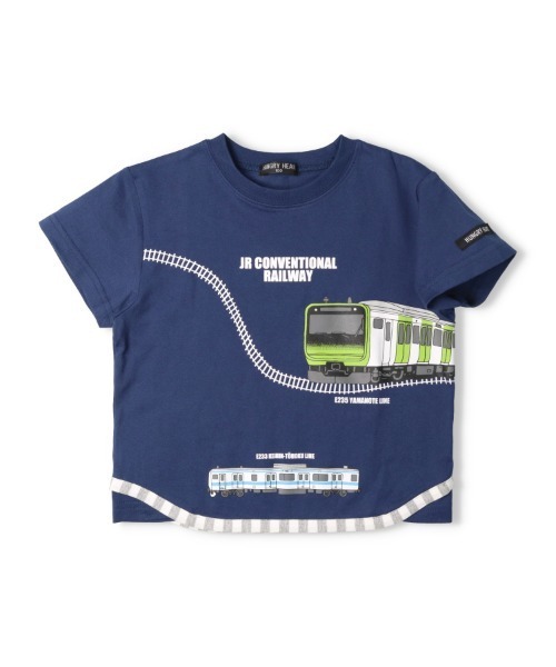 hungry heart tシャツ JR電車山手線・京浜東北線プリント半袖Tシャツ 