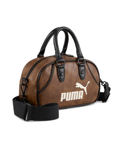 完売必至 PUMAアーカイブ ミニグリップバッグ ブラウン 在庫僅少 PUMA ボストンバッグ プーマ ウィメンズ アーカイブ ミニ