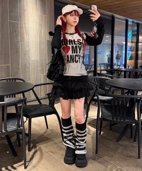 ●日本正規品● FANCY CLUB SLEEVE LONG MY CLUB」GIRLS 「FANCY tシャツ トップス
