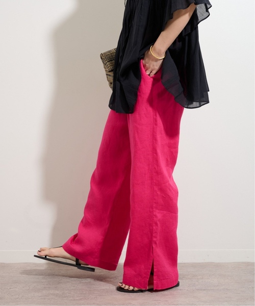 JOURNAL STANDARD relume パンツ 「追加」麻スリットイージー