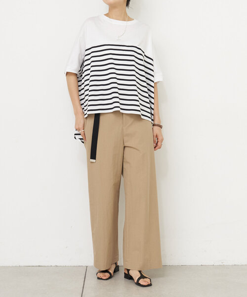 BEARDSLEY / ビアズリー ベルト付きパンツ BEARDSLEY パンツ ベルト付きシャツチノパンツ レディース
