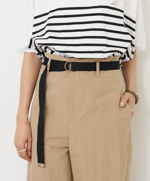 BEARDSLEY パンツ ベルト付きシャツチノパンツ レディース