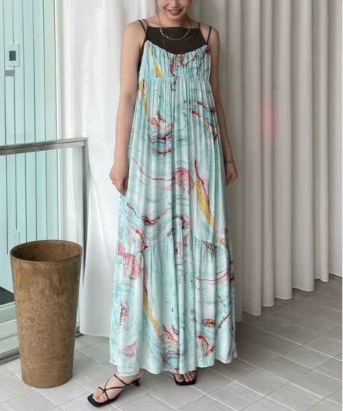 Ameri（アメリ） ワンピース MEDI INDIAN POOL MARBLE DRESS