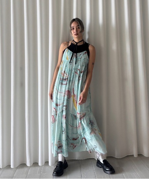 Ameri（アメリ） ワンピース MEDI INDIAN POOL MARBLE DRESS