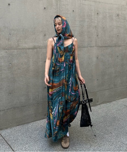 Ameri（アメリ） ワンピース MEDI INDIAN POOL MARBLE DRESS