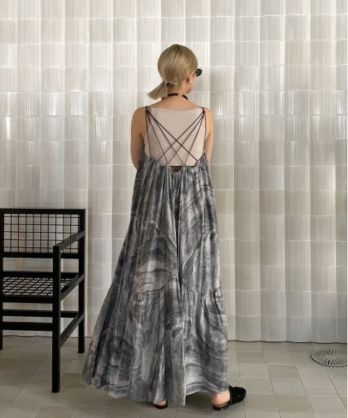 Ameri（アメリ） ワンピース MEDI INDIAN POOL MARBLE DRESS