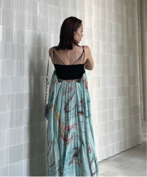 Ameri（アメリ） ワンピース MEDI INDIAN POOL MARBLE DRESS
