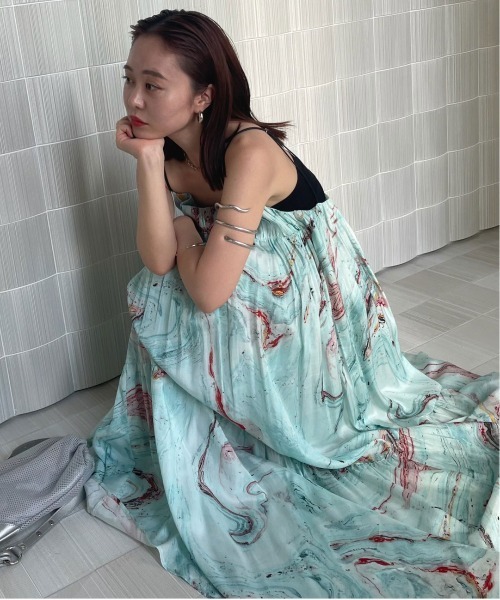 Ameri（アメリ） ワンピース MEDI INDIAN POOL MARBLE DRESS