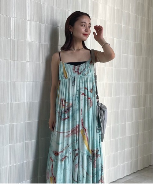 Ameri（アメリ） ワンピース MEDI INDIAN POOL MARBLE DRESS
