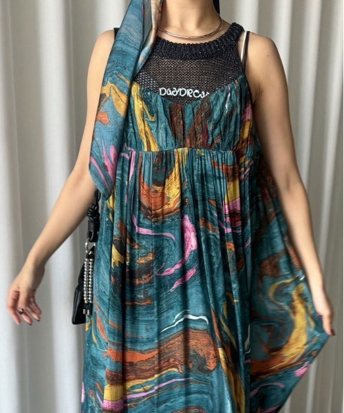 Ameri（アメリ） ワンピース MEDI INDIAN POOL MARBLE DRESS