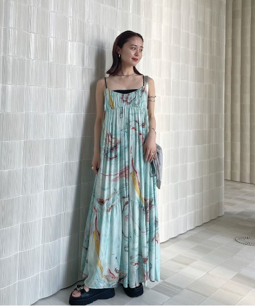 Ameri（アメリ） ワンピース MEDI INDIAN POOL MARBLE DRESS