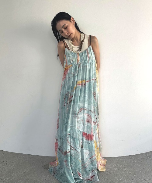 Ameri（アメリ） ワンピース MEDI INDIAN POOL MARBLE DRESS