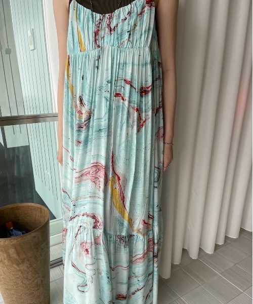 Ameri（アメリ） ワンピース MEDI INDIAN POOL MARBLE DRESS