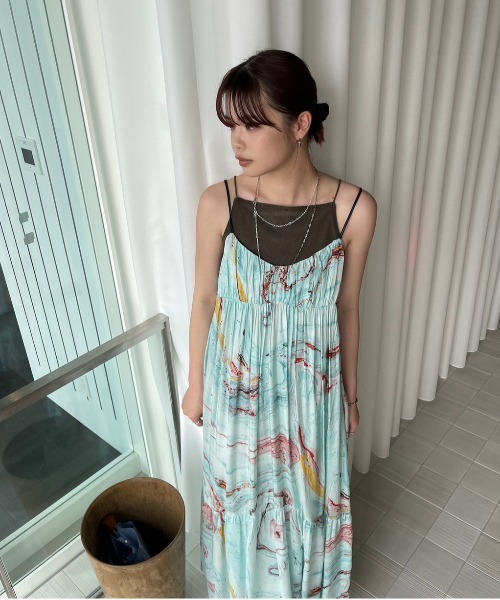 Ameri（アメリ） ワンピース MEDI INDIAN POOL MARBLE DRESS
