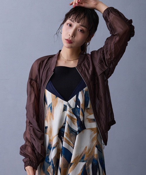 NICOLE white（ニコルホワイト） ブルゾン アウター シアーブルゾン