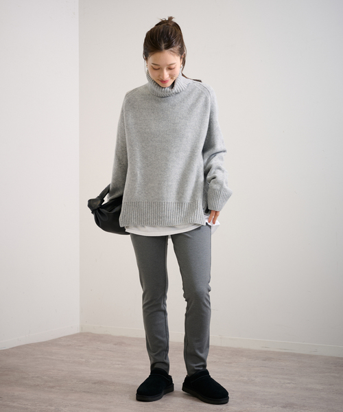 FRAMeWORK タートルネック ニットセーター FRAMeWORK（フレームワーク） タートルネックニット FREE ライトグレー