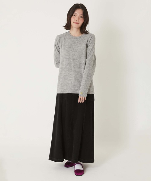 tシャツ ストレッチフライス リラックスフィット LS Tシャツ ウイメンズ レディース HOLLYWOOD RANCH MARKET tシャツ ストレッチフライス リラックス