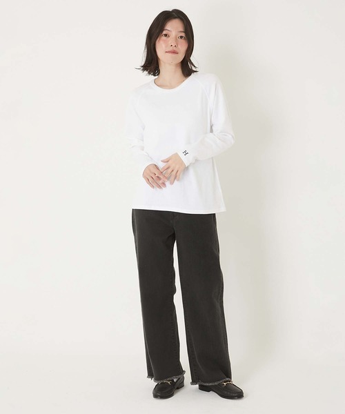 tシャツ ストレッチフライス リラックスフィット LS Tシャツ ウイメンズ レディース HOLLYWOOD RANCH MARKET tシャツ ストレッチフライス リラックス