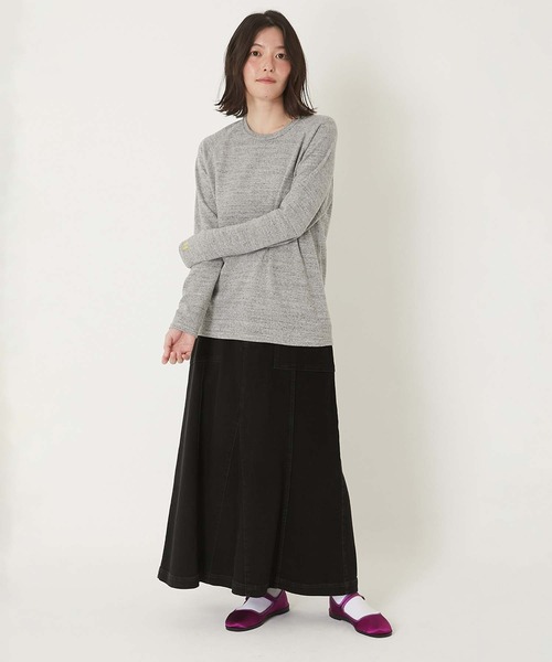 tシャツ ストレッチフライス リラックスフィット LS Tシャツ ウイメンズ レディース HOLLYWOOD RANCH MARKET tシャツ ストレッチフライス リラックス