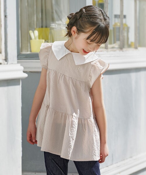 ブラウス シャツ 「110-140cm」ティアード チュニック キッズ 子供服