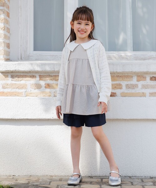 ブラウス シャツ 「110-140cm」ティアード チュニック キッズ 子供服