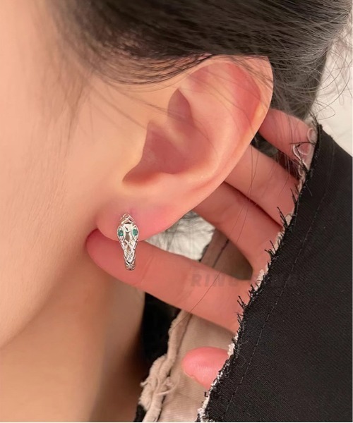 BURNER（バーナー） ピアス 「OKUOKU 0909」フープピアス 両耳 oku