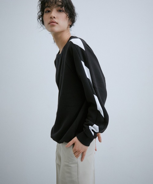 「agnes b.」 スウェットカットソー「Adam et Ropeコラボ」 S ブラック レディース agnes b. 「agnes b.」 スウェットカットソー「Adam et Rope