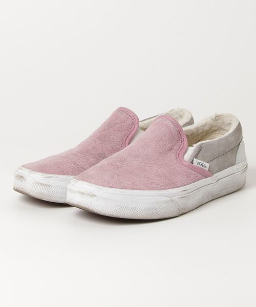 VANS 「VANS」 スリッポン 22.5cm ピンク レディース : ZOZOTOWN