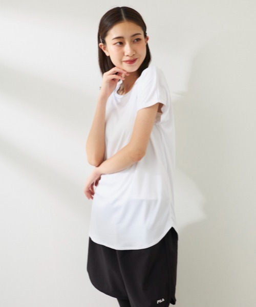 〈FILA〉3点セット FILA ラッシュガード 「水陸両用」フィットネスウエア上下3点