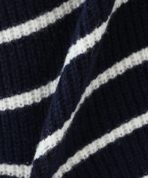 Deuxieme Classe Double Sweater ネイビー Deuxieme Classe Double Sweater ニット ネイビー ベーシックニット