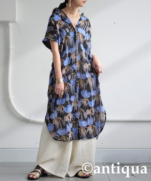 日本未入荷★Karen Millen 花柄シャツワンピース 日本未入荷☆Karen Millen 花柄シャツワンピース (Karen Millen
