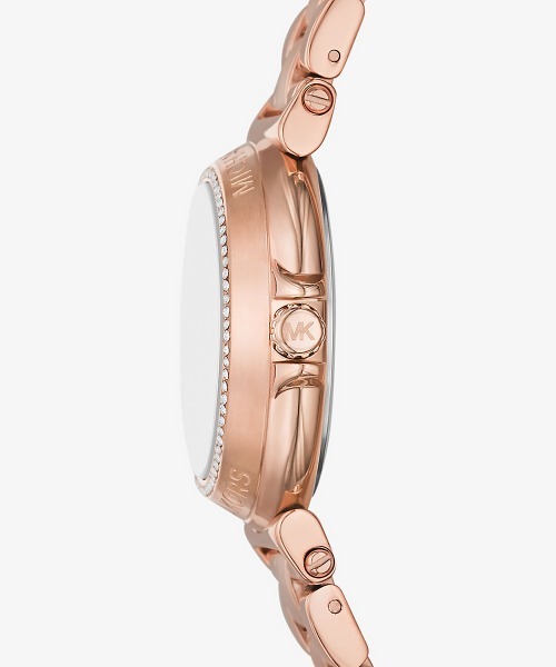 MICHAEL KORS 腕時計 MAREN パヴェ ローズゴールドトーン ミニ