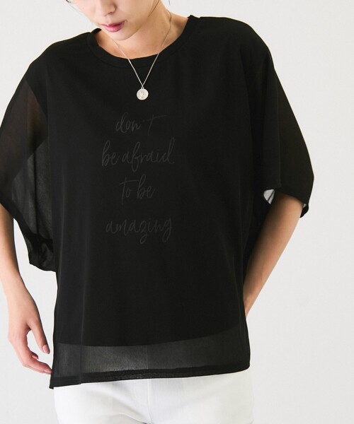 tシャツ シースルー重ねプルオーバー レディース JAYRO tシャツ シースルー重ねプルオーバー レディース