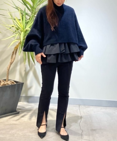 LE PHIL（ル フィル） ニット セーター フォックス混ハイネックニット