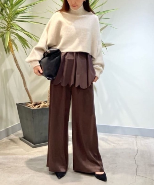 LE PHIL（ル フィル） ニット セーター フォックス混ハイネックニット