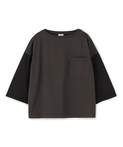 「GALERIE VIE」 7分袖カットソー FREE チャコールグレー レディース