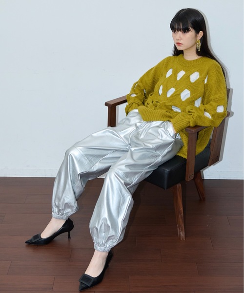 THE Yon イージーパンツ FREE シルバー レディース : ZOZOTOWN Yahoo