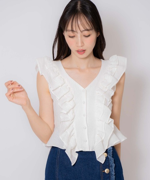 NOELA(ノエラ) ブラウス シャツ クロップドフリルブラウス NOELA(ノエラ) ブラウス シャツ クロップドフリルブラウス