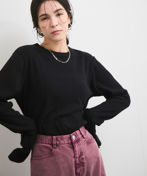 tシャツ 「Healthknit/ヘルスニット」Classic Fraise Crewneck L/S レディース