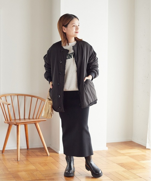 「ARMY TWILL」 ノーカラージャケット FREE ブラック レディース_画像4