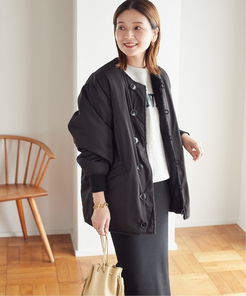 「ARMY TWILL」 ノーカラージャケット FREE ブラック レディース_画像5