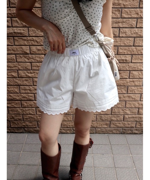JUMELLE（ジュメロ） パンツ コットンレースショートパンツ レディース