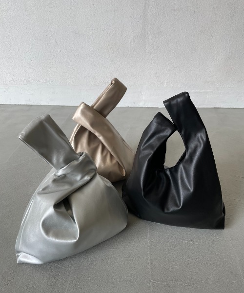 AIC. ハンドバッグ 「再入荷」アシンメトリーミニバッグ/フェイク 