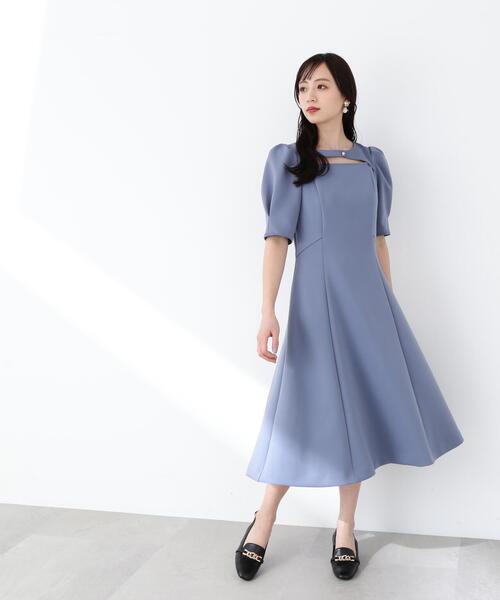 「JILL by JILL STUART」 半袖ワンピース SMALL ブルー レディース_画像8