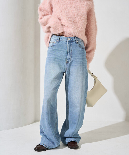 ジーンズ デニム デニムパンツ 限定展開　ストレート ルーズ デニム レディース | FREAK'S STORE | 20