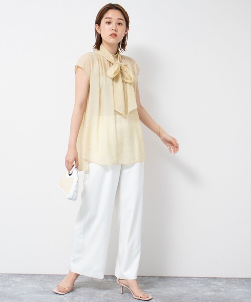 「NOLLEY'S Sophi」 半袖ブラウス 36 ブラック レディース_画像4